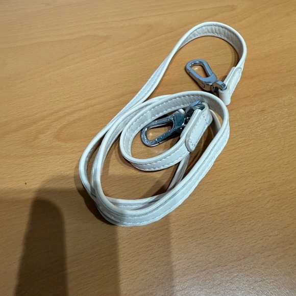 Longchamp Phyton Cream Textured Leather Satchel with Metal Accents - Picture 14 of 14